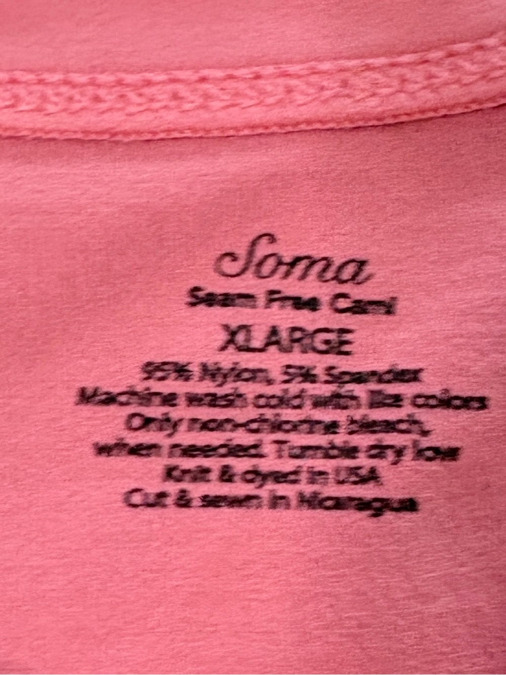 Soma Seamless Cami Tank Dusty Rose Pink Size XLarge - Picture 4 of 6